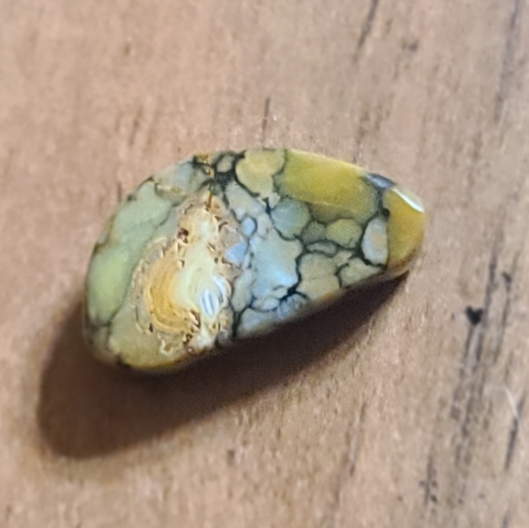 Rare & collectible genuine 7 Dwarfs Turquoise/variscite cabochon, backed. - Picture 5 of 6